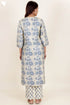 Tussar Cotton Kurta Pant And Dupatta Set With Block Print
